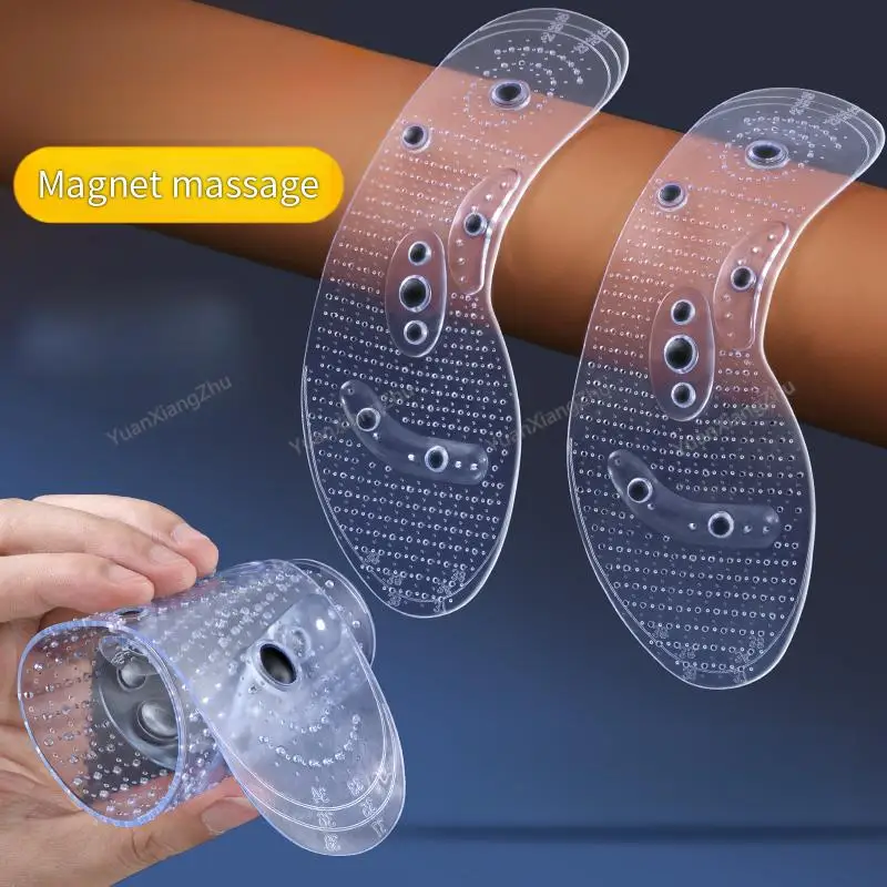 Akupressur auf Fußschuhen, Einlegesohle, Magnet, Massage, Silikon-Einlegesohlen für medizinische Männer, erhöhen die Zeit, Frauen, Gewicht verlieren, Schuhsohle Image