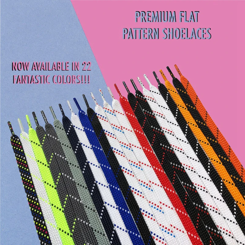 1 Paar flache Schnürsenkel in verschiedenen Farben, klassische Schnürsenkel für Turnschuhe, AF1/AJ-Schnürsenkel, elastische Schnürsenkel, Schuhe, 100/120/140 cm Schnüre Image