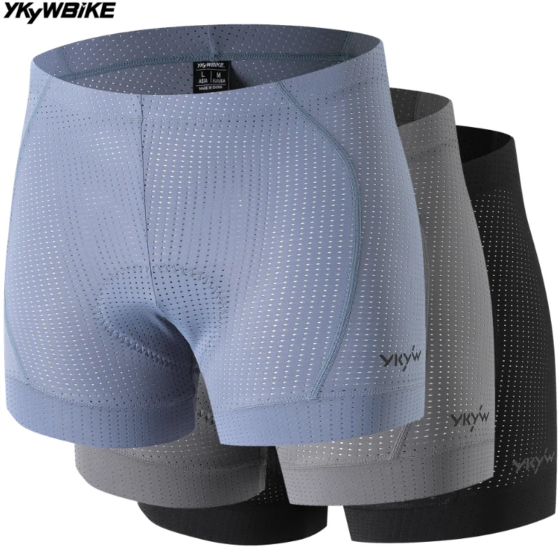 YKYWBIKE Unisex Atmungsaktive Fahrradunterwäsche 2026 Fahrradshorts mit Schwammpolsterung 200KG/m³ MTB Rennrad Sport-Basisschicht Image