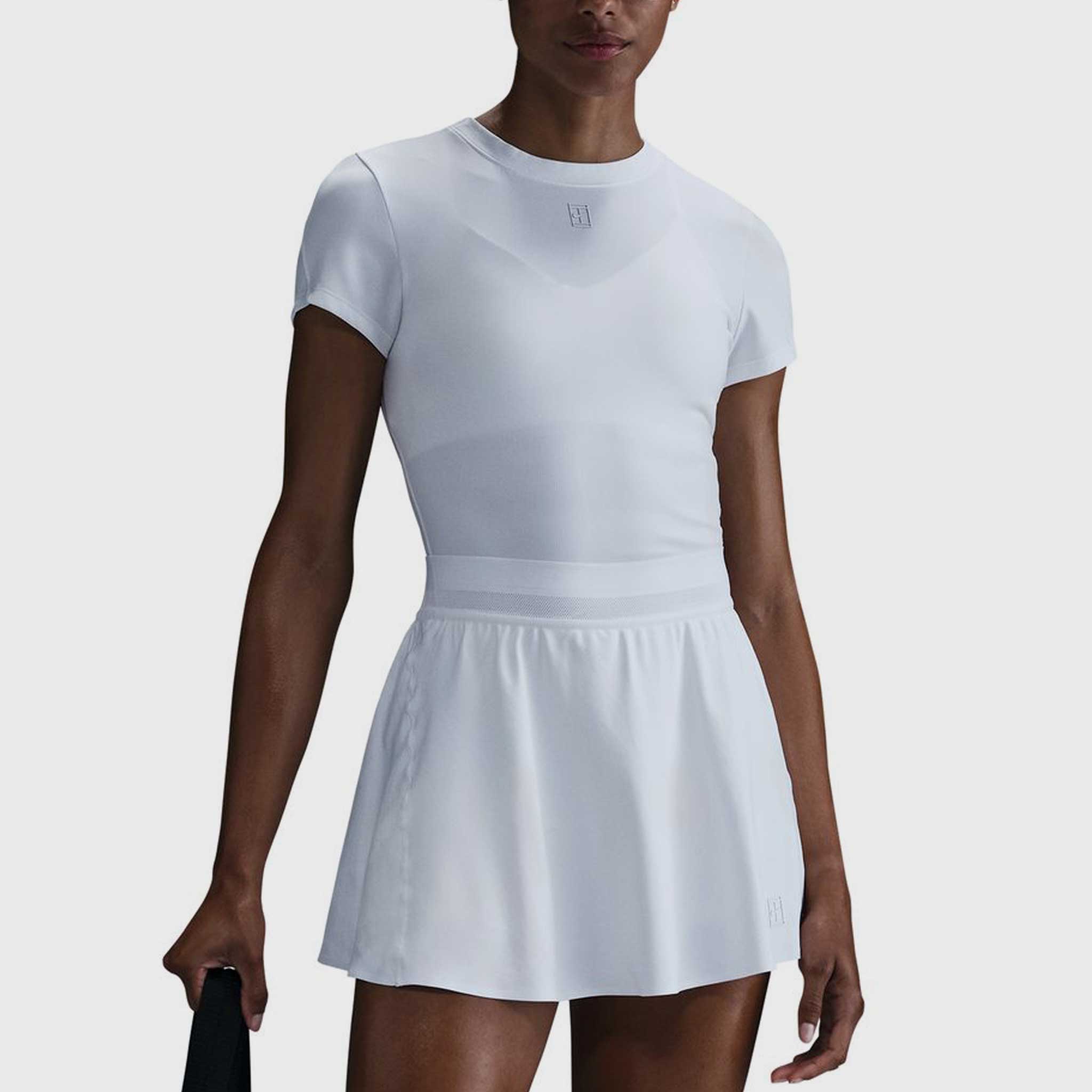 Nike Dri-FIT Advantage Short Sleeve Tennis Top Women's Tennis Apparel White/White