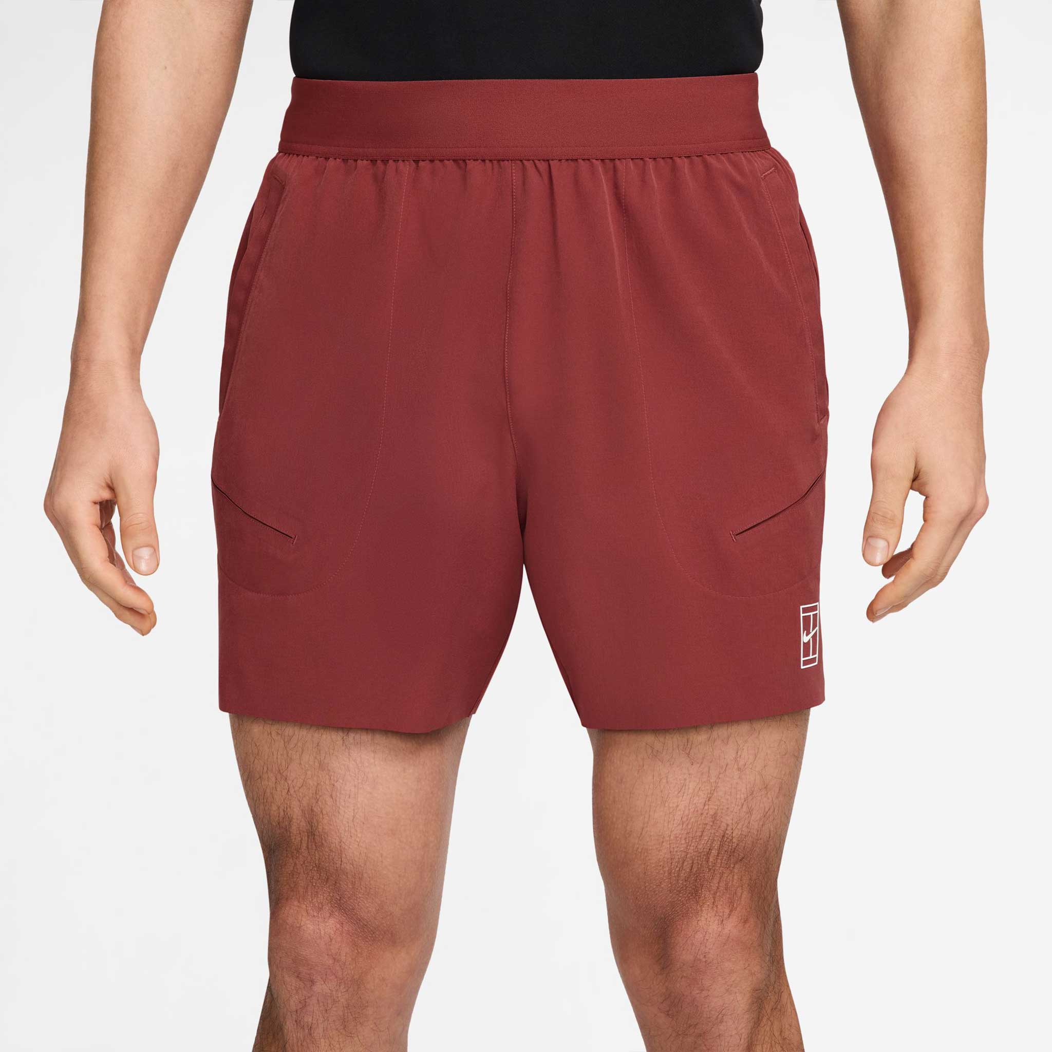 Nike Dri-Fit Advantage 6" Tennis Short Men's Tennis Apparel Cedar/White