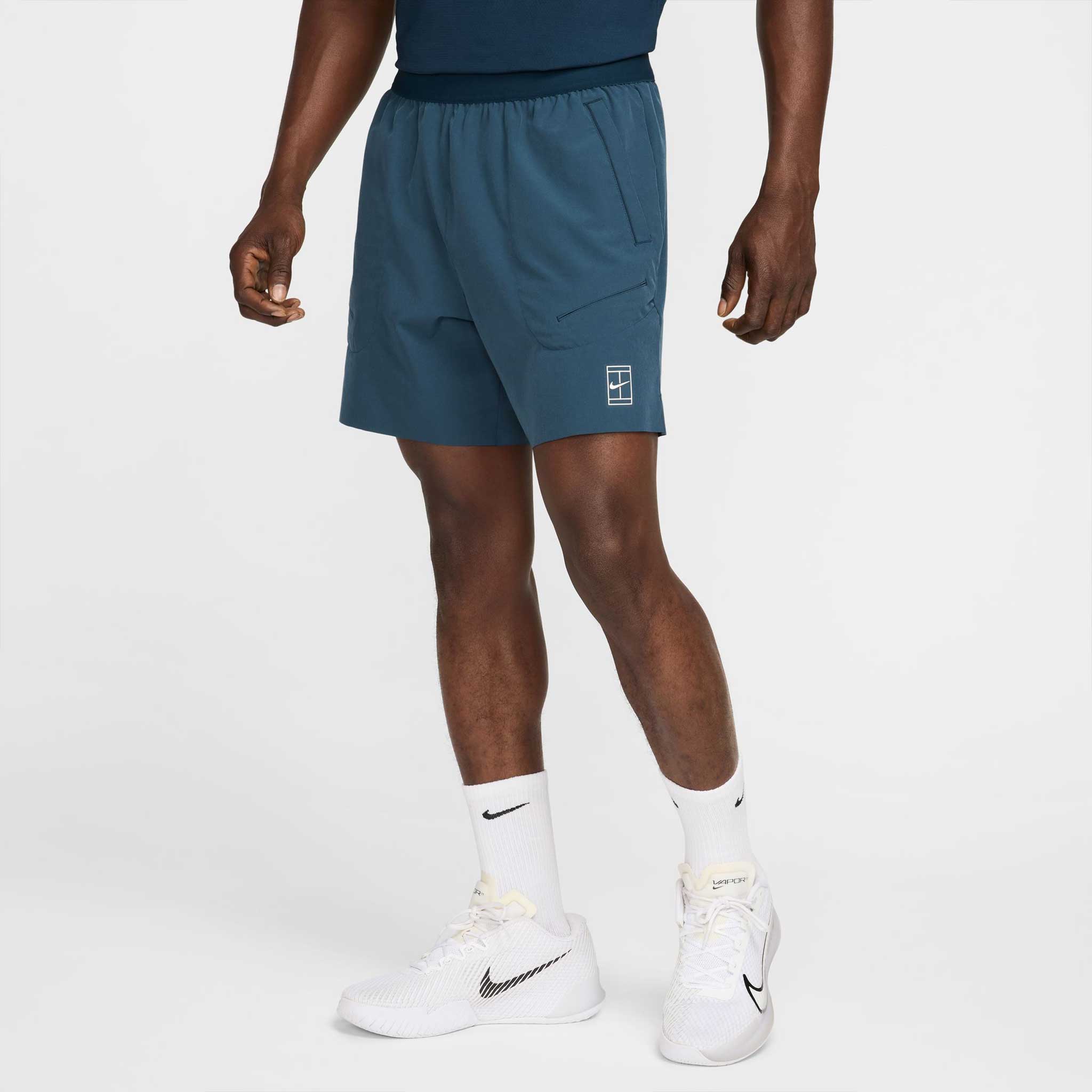 Nike Dri-Fit Advantage 6" Tennis Short Men's Tennis Apparel Armory Navy/White