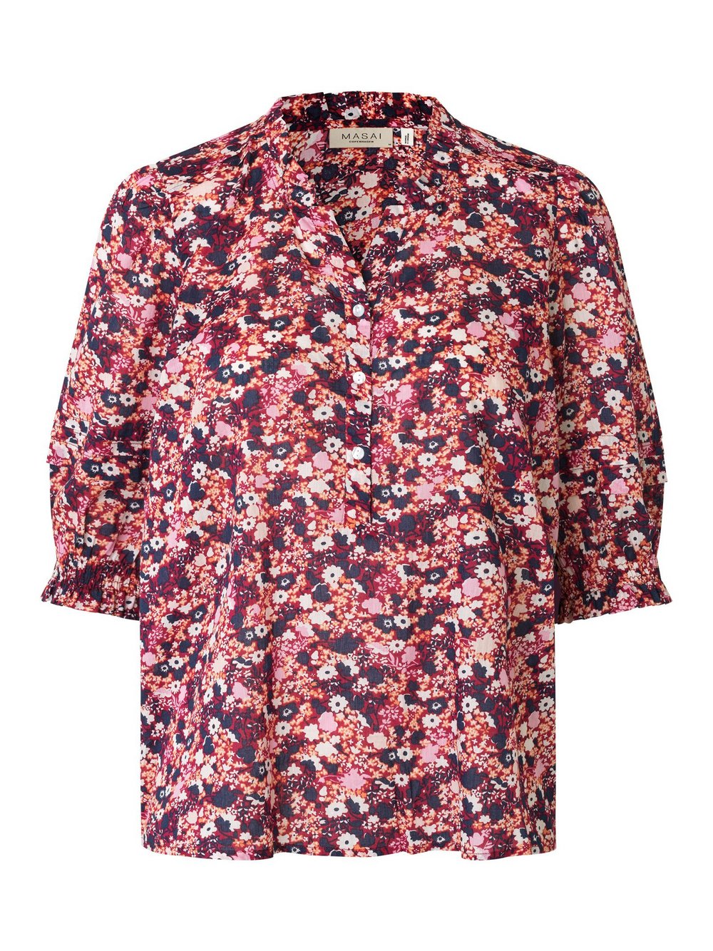 Masai Kurzarmbluse Damen rot, 44 Image