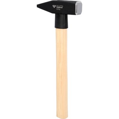 BRILLIANT TOOLS Schlosserhammer mit Hickory-Stiel, 1000 g BT073100