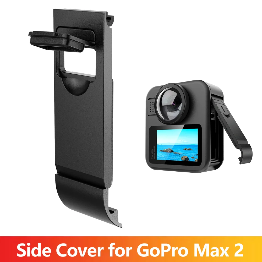 Ersatz-Seitentür-Batterieabdeckung für GoPro Max 2 Action-Kamera, staubdichte Durchgangs-Batterieabdeckung, MAX2 Kamera-Zubehör Image