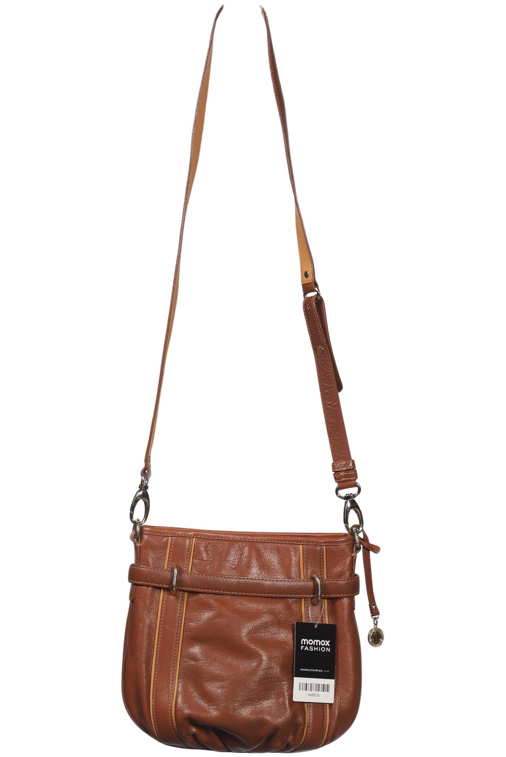 Dkny by Donna Karan New York Damen Handtasche klein Leder, Gr. , Braun, Leder / kein / Etikett