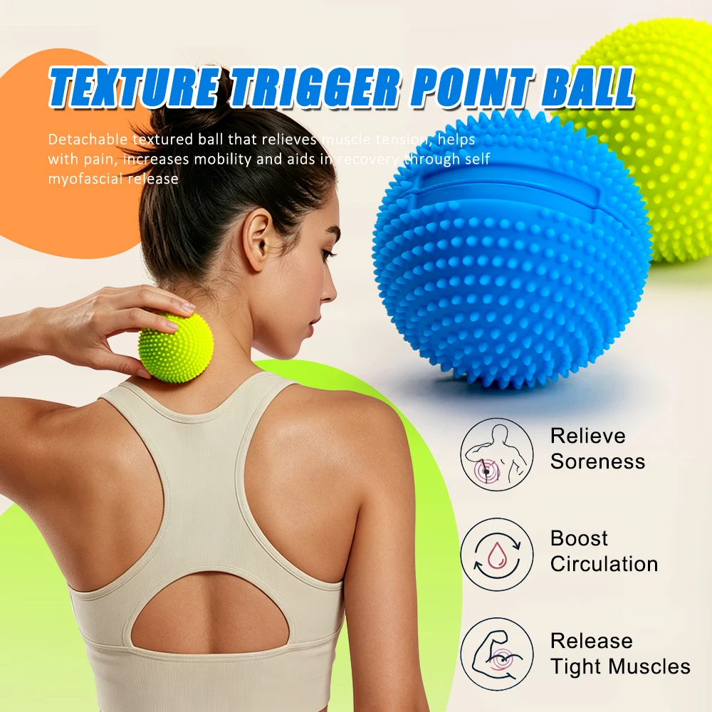 Fuß-Neuro-Massageball Multi-Textur Triggerpunkt-Ball Büro Fitness Gym Ganzkörper Muskelentspannung Yoga Massage-Rollball Image