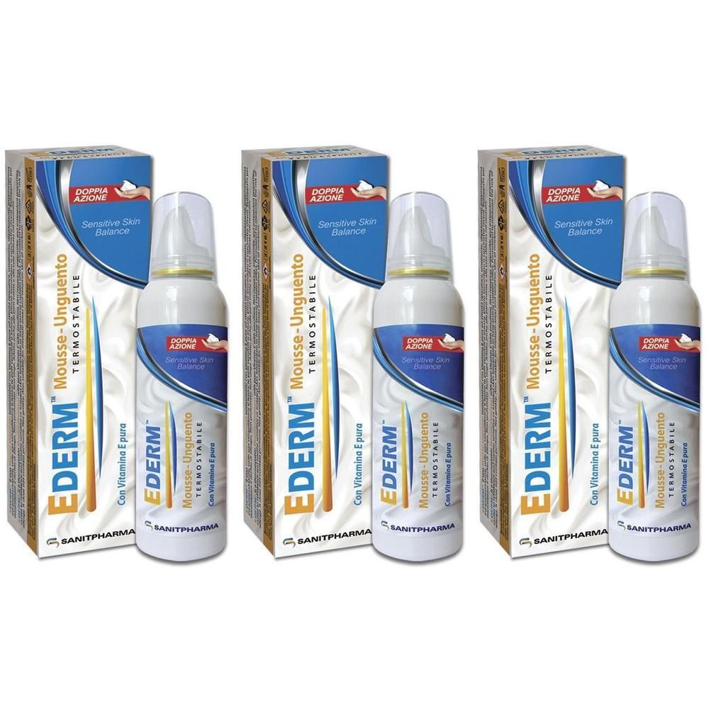 Ederm Mousse 3x100 ml