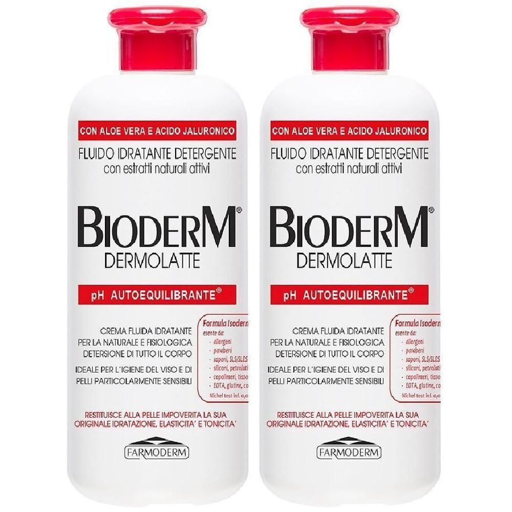Bioderm Dermolatte Ph Autoequilibrante 500 Ml 2x500 ml Crema
