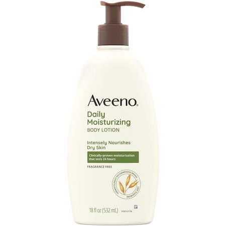 AVEENO JOJ003844 reg Daily Moisturizing Lotion with Oat for Dry Skin 18 fl oz, - AVEENO