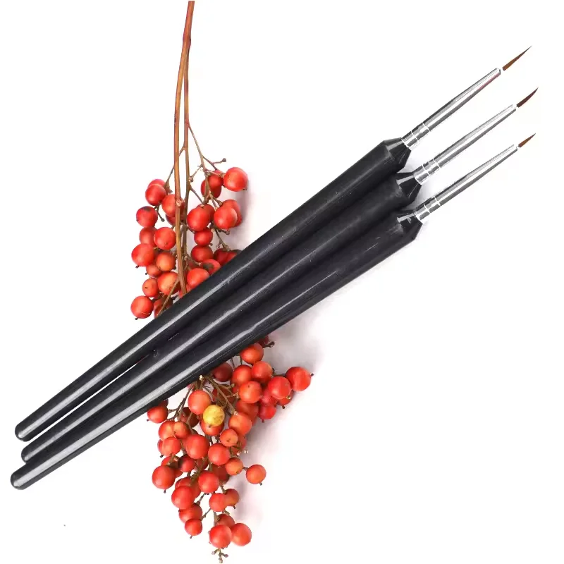LINMANDA 3-teiliges Nail-Art-Stift-Set mit feiner Spitze, Nageldesign-Stift, Gel-Nagel-Anwendungsgerät, geeignet für Nagelstudios oder Heim-DIY Image