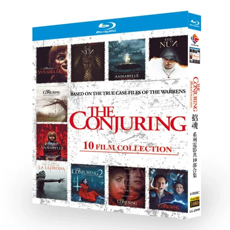 La série de films The Conjuring comprend une collection de 10 films sur disque Blu-ray et DVD.