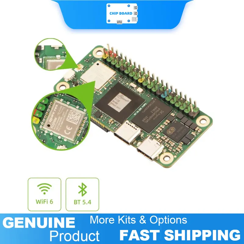 Der Radxa Cubie A7Z integriert einen Allwinner A733 Octa-Core-Chip mit 16 GB RAM, Wi-Fi 6 und Pi Zero-Kompatibilität in einem kleinen SBC. Image