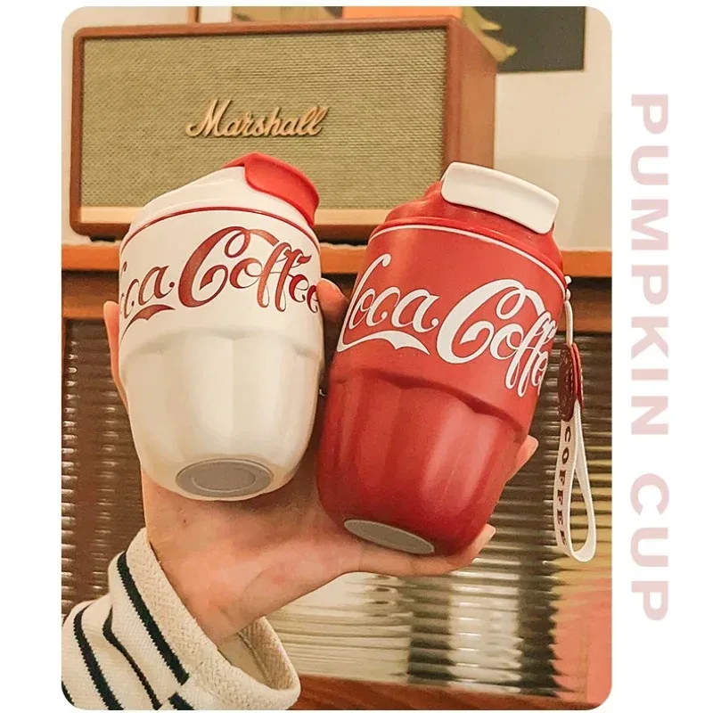 Coca Cola High Beauty männlicher und weiblicher Studentenauto-Wassertasse, Geschenktasse, Kaffeetasse, isolierter Becher aus Edelstahl 304 Image