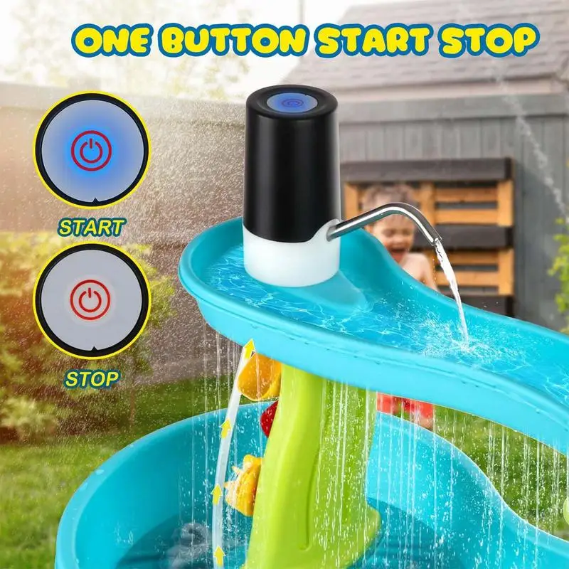 Kinder Wasserpumpe Spaß Outdoor Wasser Tisch Pumpe Für Kinder Wiederaufladbare Kleine Outdoor Spielzeug Cordless Sommer Sand Spielen Zubehör Für Image