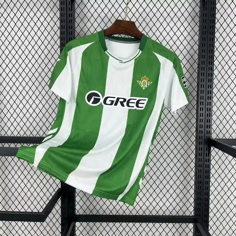Nouveau Maillot Domicile Real Betis Saison 25-26 Homme, Séchage Rapide, Respirant, T-Shirt Sportif à Manches Courtes pour l'Entraînement, Vente Mondiale à Chaud 2026