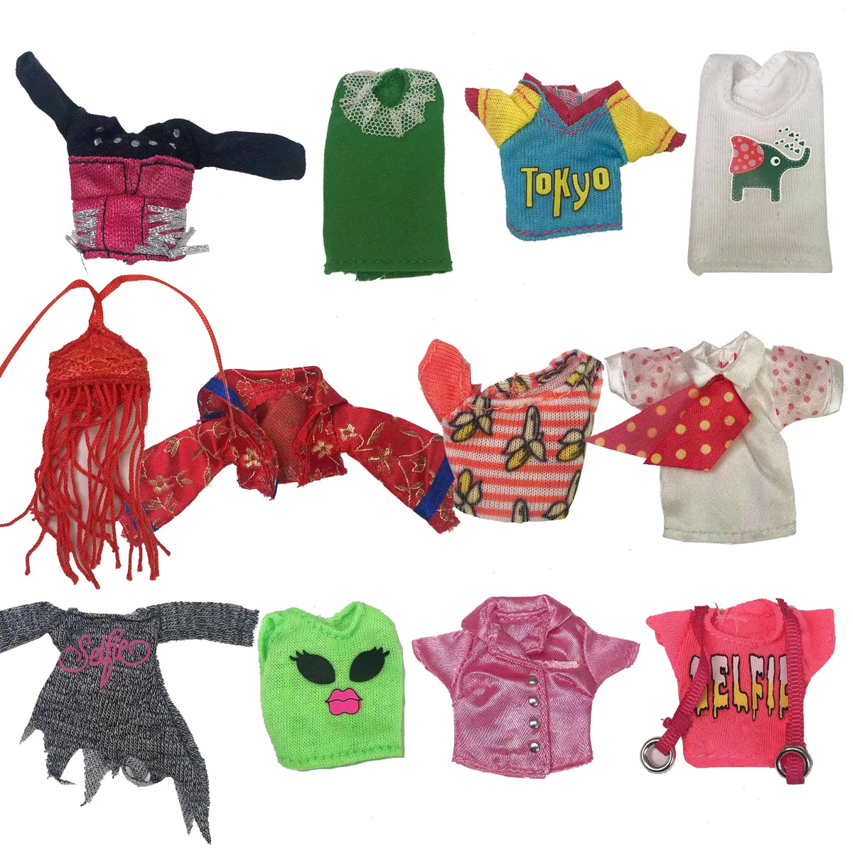 Schlanke tanzende Puppe Top Shirt Bluse Mantel bunte Puppe Dekore Original Monstering Bratss Puppe Kostüm Kinder DIY Dressing Spielzeug Image