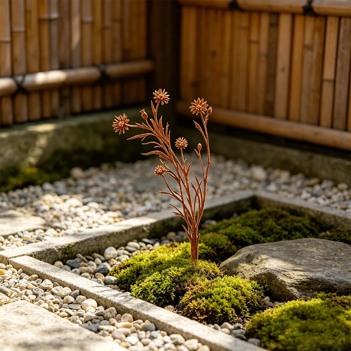 1 piquet décoratif de jardin en fer forgé, décoration de jardin et de cour, adapté aux pelouses extérieures, aux espaces de jardin et à la décoration des jardinières de patio/balcon.