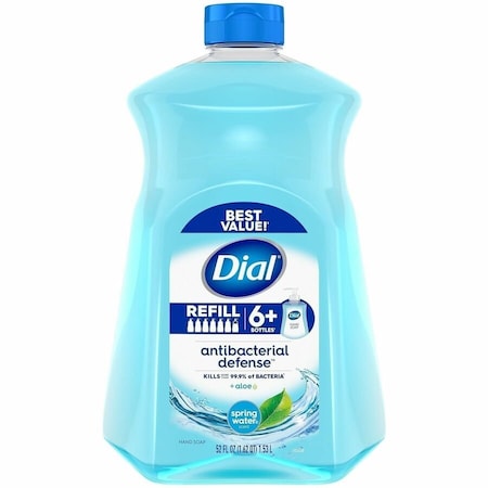 DIAL 2896064 Antibacterial Defense Liquid Hand Soap - Spring Water Scent - 1.63