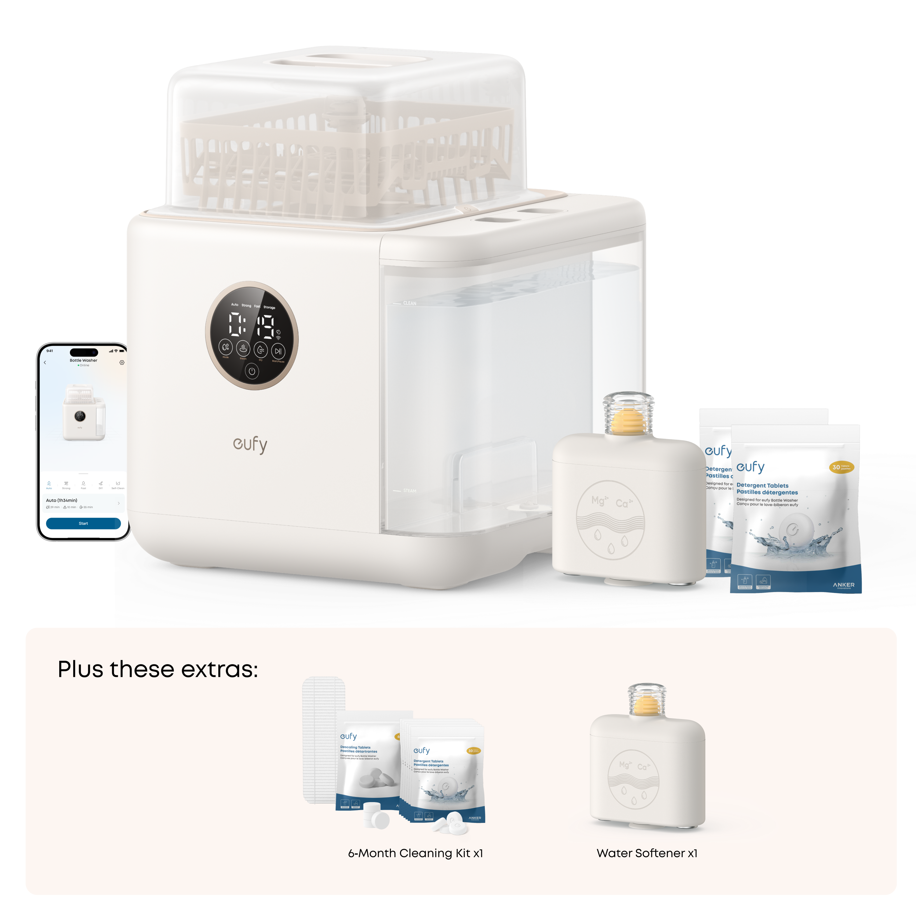 eufy Baby Bottle Washer S1 Pro & 6-Month Essential Cleaning Kit eufy Baby Bottle Washer S1 Pro + 6-Month Essential Cleaning Kit