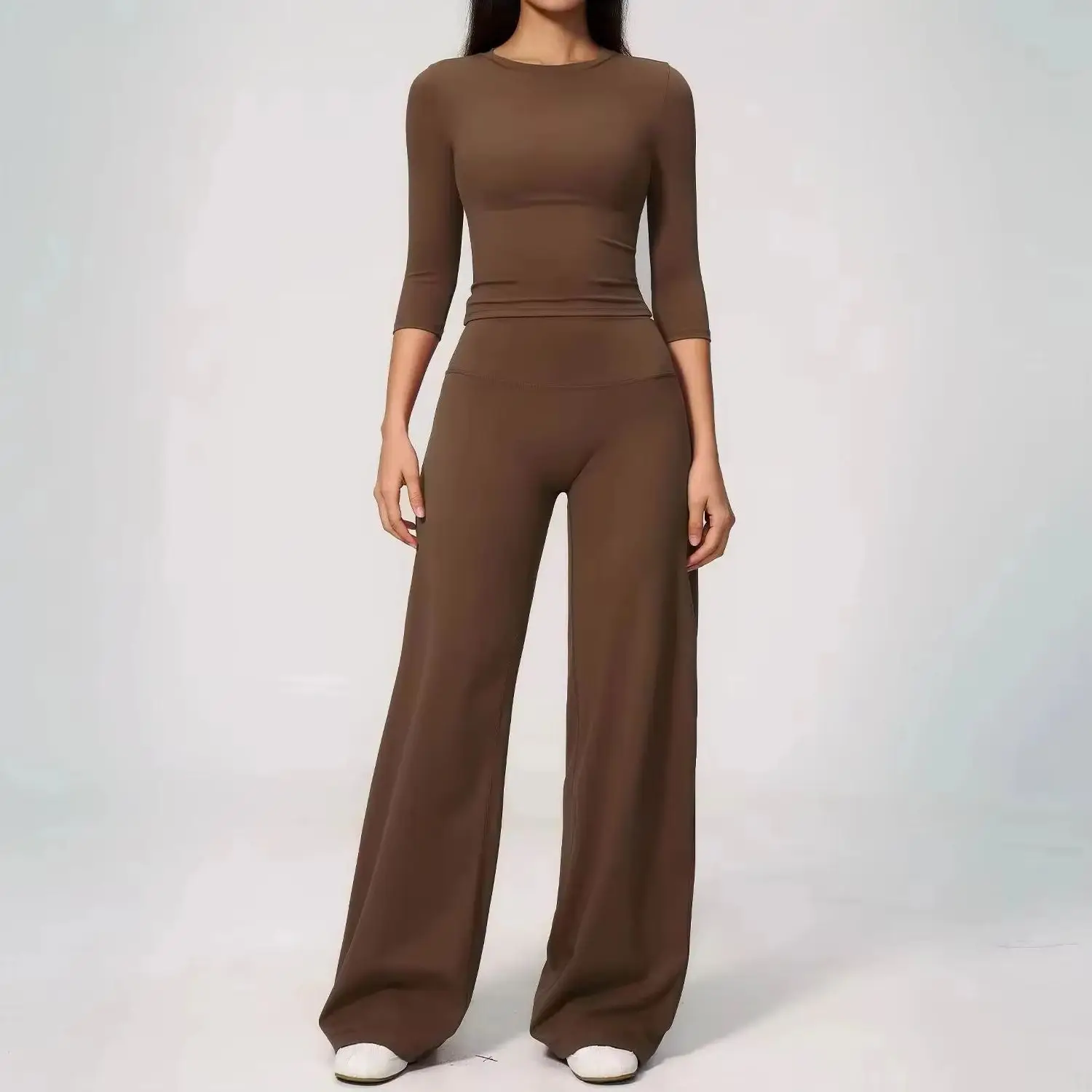 Ensemble de yoga 2/3 pièces, tenues de sport pour femmes, vêtements de sport, survêtement de fitness, legging de gym, tenue de sport à manches longues, soutien-gorge de yoga pour femmes