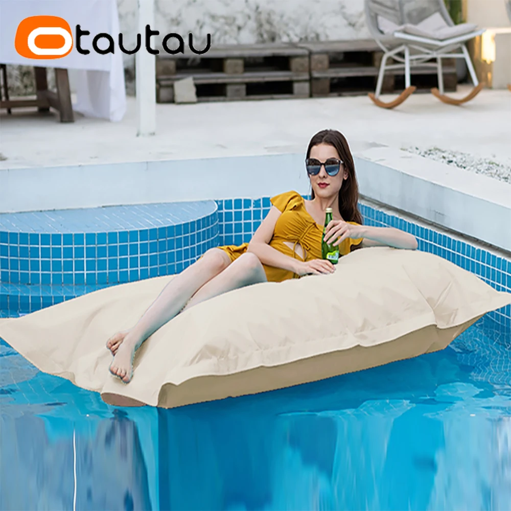 Otautau 6ft riesige schwimmende Sitzsack Liege Abdeckung kein Füllstoff Außen pool Kissen beutel Garten Strand Sitzsack Salon Sack dd034