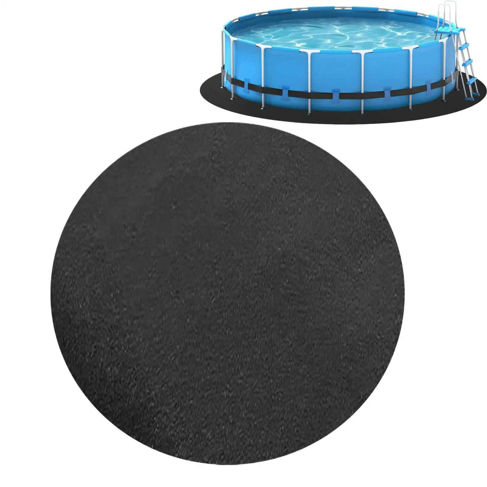 Tapis de protection pour piscine, tapis rond pour bain, protection de sol pour piscine, protection antidérapante pour piscine extérieure, rembourrage de protection pour piscine, accessoires pour spa