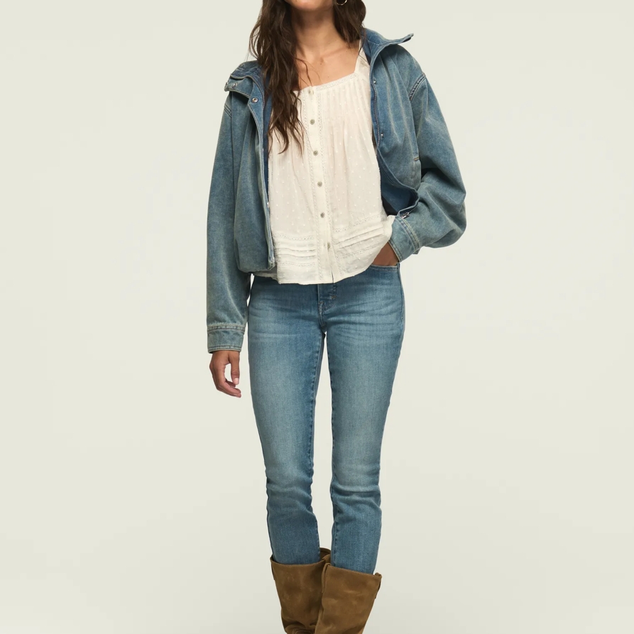 Lucky Brand High Rise Bridgette Skinny - Women's Pants Denim Skinny Jeans in Here We Go Indigo Wash, Size 25 x 27