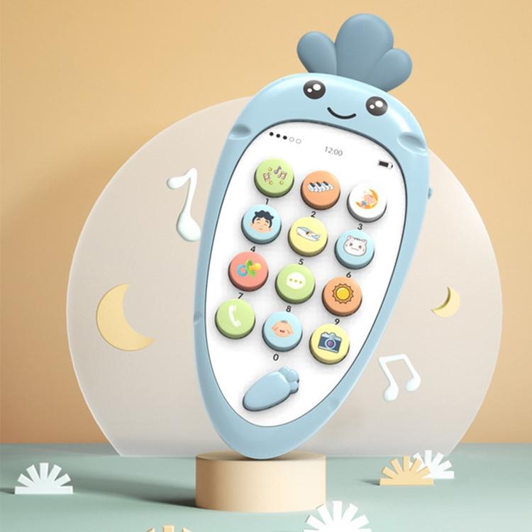 Radish Baby Learning Phone Toy With Music, Lights & Early Education Activities blue