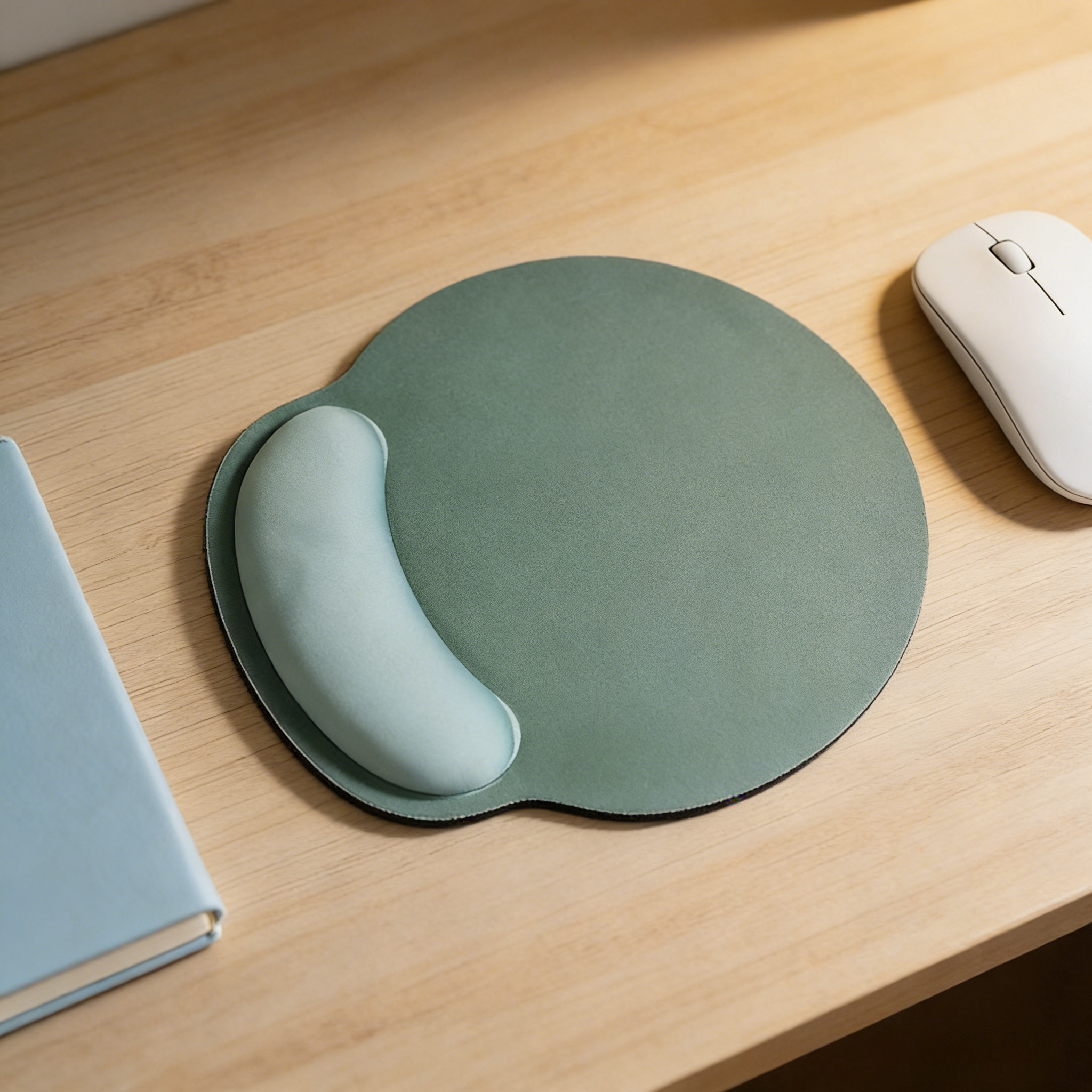 Comfort Wrist Support Mouse Pad For Office Gaming & Daily Computer Use mintgreen