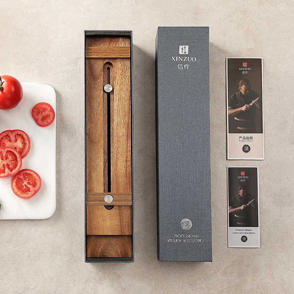 XINZUO Adjustable Acacia Wood Whetstone Holder Base XINZUO Adjustable Acacia Wood Whetstone Holder Base