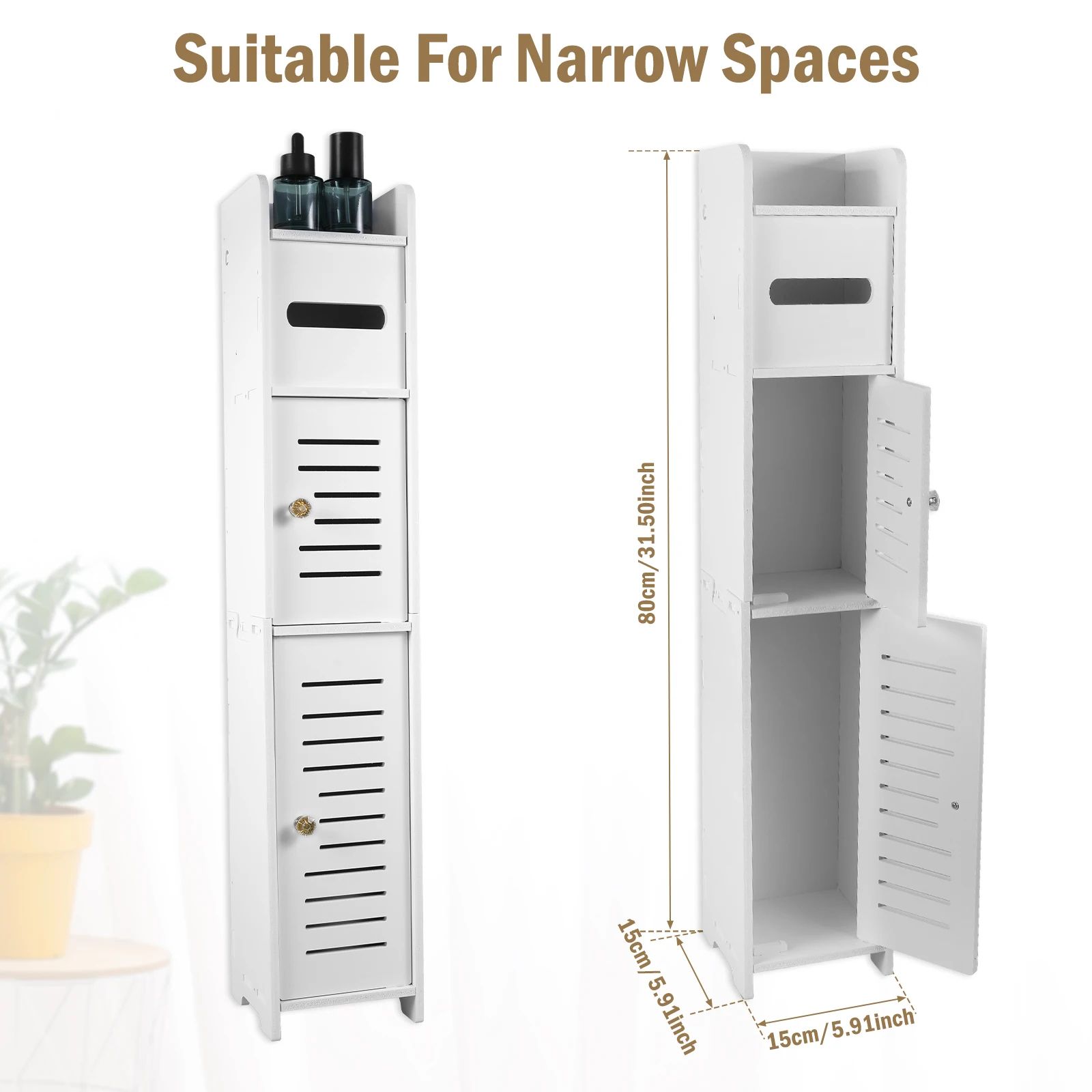 Slim Bathroom Storage Cabinet With Door And Narrow Bathroom Cabinet For Small Spaces Slim Bathroom Storage Cabinet With Door And Narrow Bathroom Cabinet For Small Spaces
