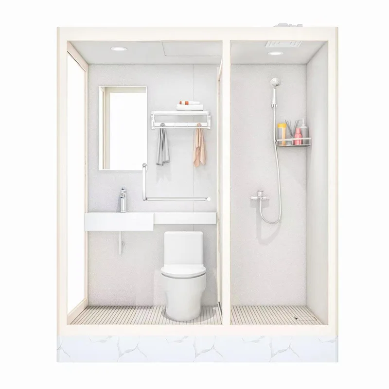 Salle de bain intégrée salle de douche cloison intégrée bain salle de bain intégrée toilettes mobiles étanche