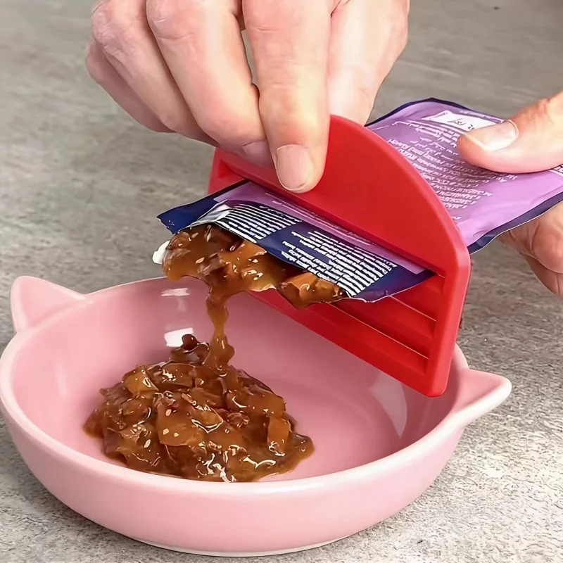 Extrudeuse de nourriture pour chat, nourriture essentielle pour chat et chien, nourriture pour chat, emballage de nourriture humide, grattoir d'extrusion, grattoir pour collations pour chatons, 1