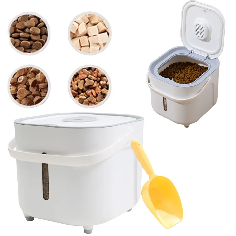 Boîte de rangement scellée pour aliments pour animaux de compagnie, seau de grande capacité résistant à l'humidité et conservant la fraîcheur, nourriture pour chats, nourriture pour chiens, boîte de