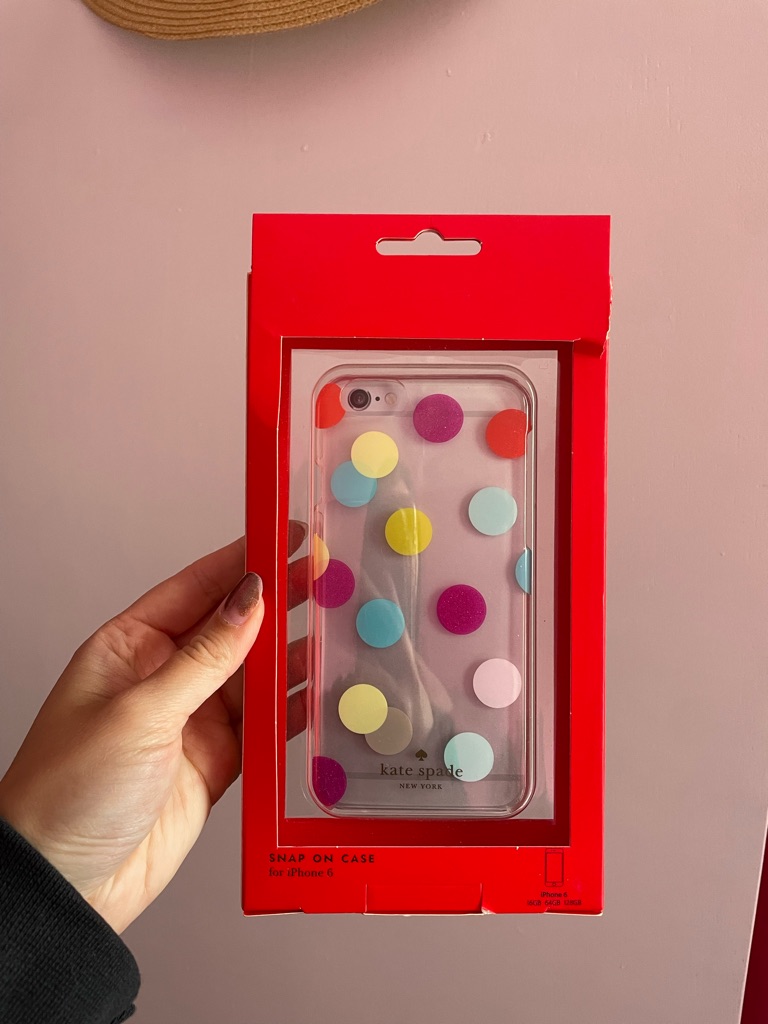 Kate Spade Cell Phones & Accessories | Kate Spade Clear Polka Dot Iphone Case - Multicolor Iphone 6 | Color: Pink/Yellow | Size: For Iphone 6 / Iphone 6s