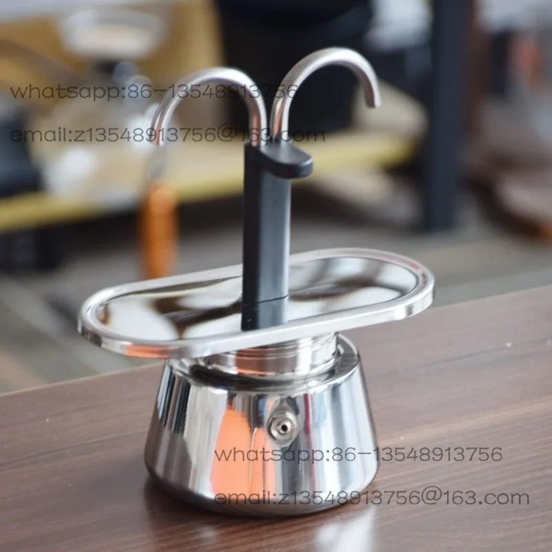 Cafetière italienne à tube unique, cafetière à expresso, machine à café artisanale, en acier inoxydable 304, cafetière moka domestique