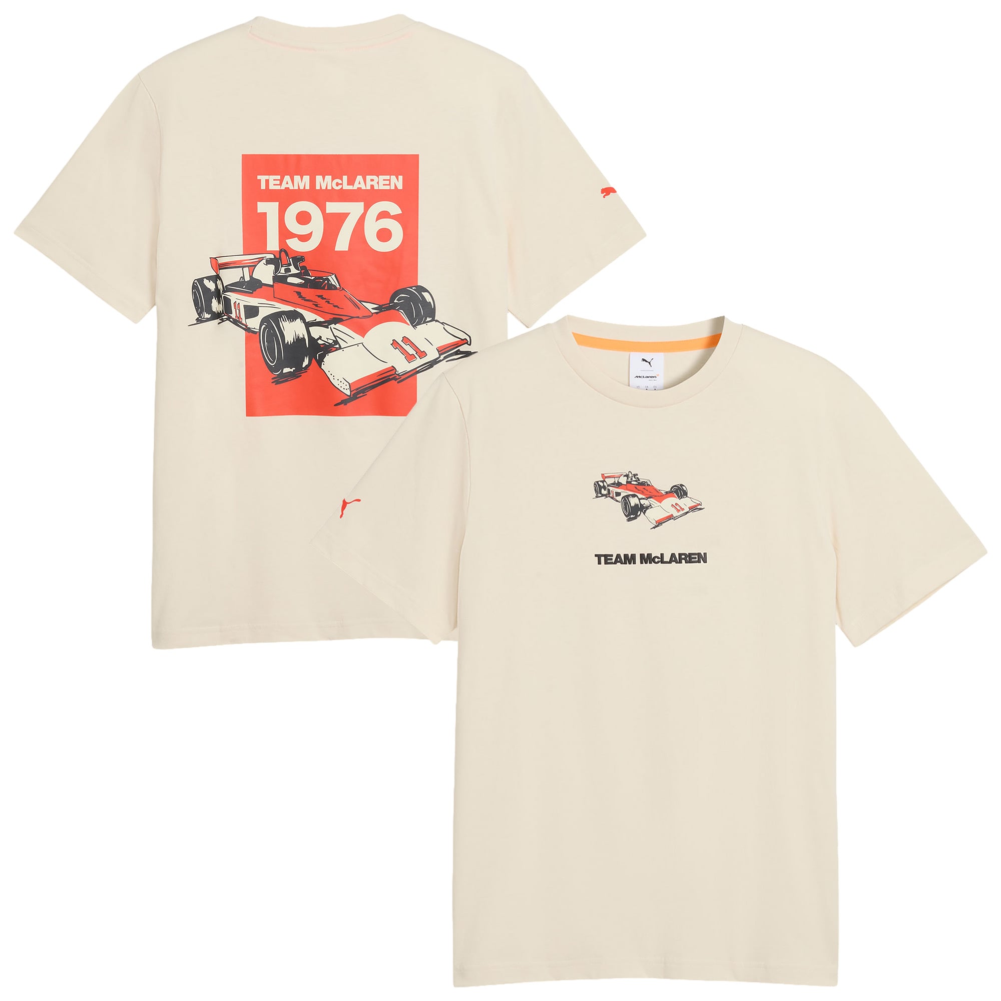 T-shirt graphique McLaren - Beige - Unisexe - unisexe Taille: XS