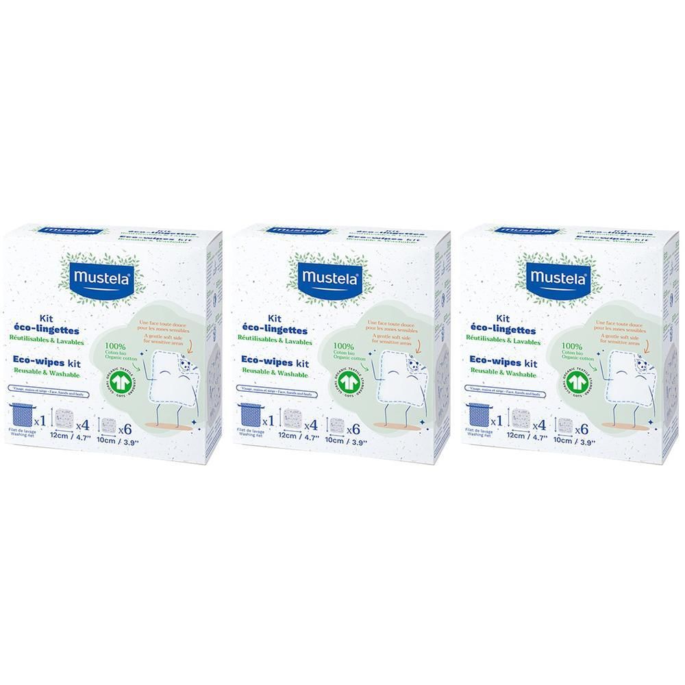 Mustela® Kit Salviette 3x10 pz Gel