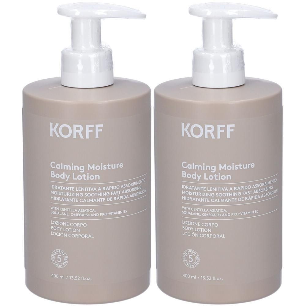 Korff Calming Moisture Body Lotion 2x400 ml