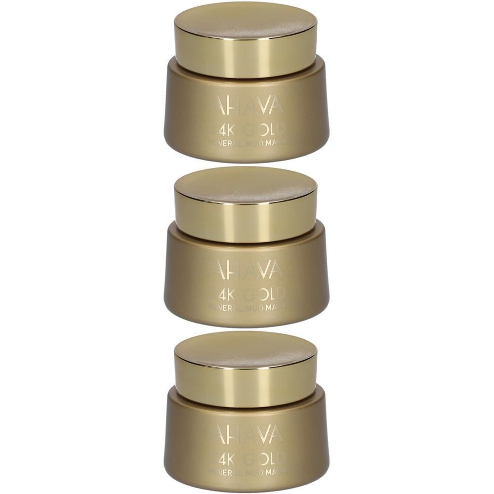 AHAVA 24k Gold Mineral Mud Maske 3x50 ml