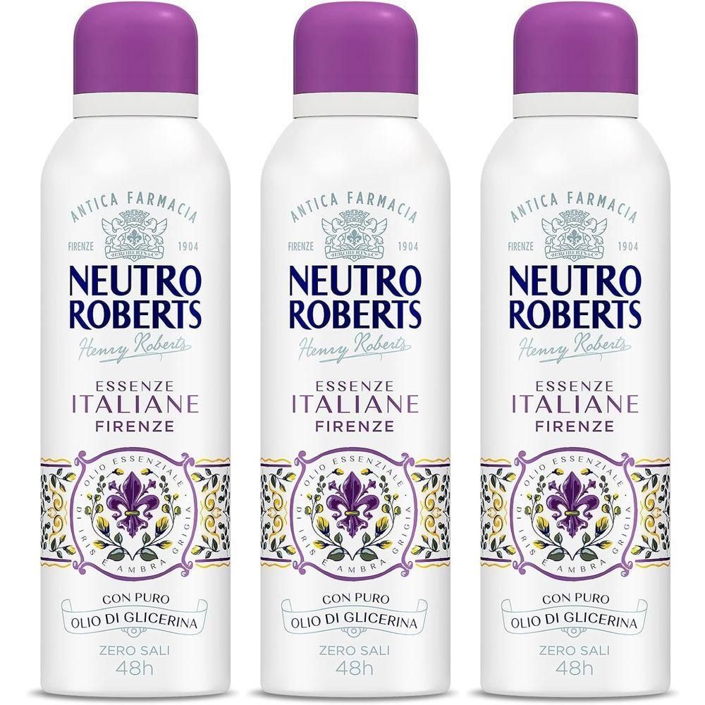 NEUTRO ROBERTS ESSENZE ITALIANE DEODORANTE SPRAY FIRENZE 200ml 3x200 m