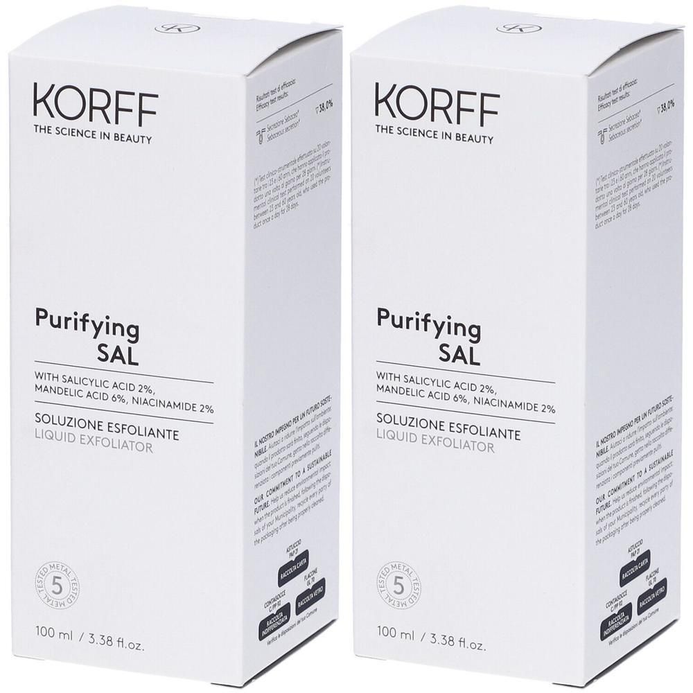 KORFF Purifying Sal Soluzione Esfoliante 2x100 ml