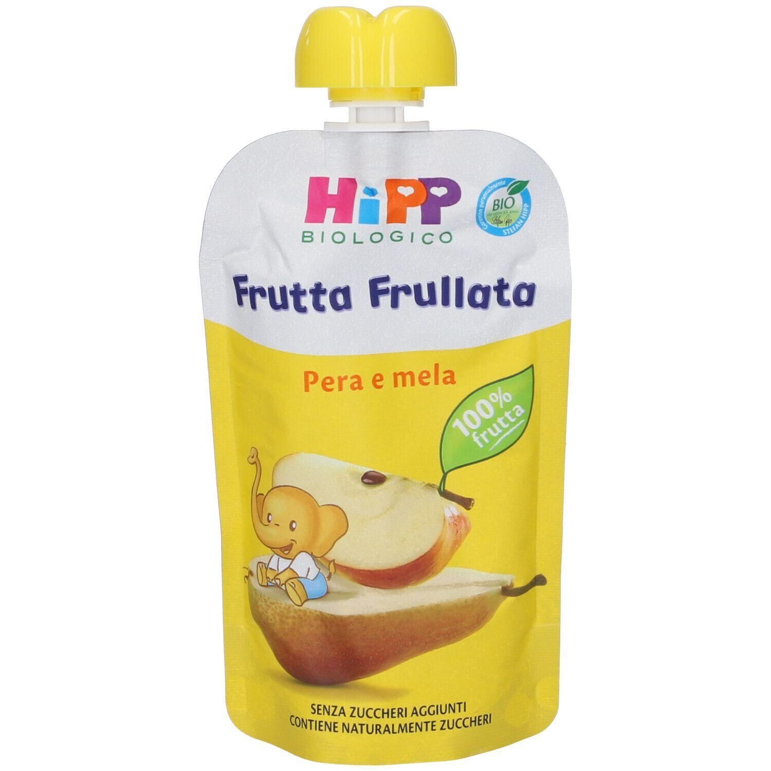 HiPP BIO Frutta Frullata - Mela/Pera 4x90 g Sciroppo