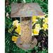 Whitehall Products Pinecone Tube Bird Feeder Metal in Green | 14.5 H x 9.5 W x 9.5 D in | Wayfair 30042