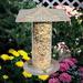Whitehall Products Dragonfly Tube Bird Feeder Metal in Green | 14.5 H x 9.5 W x 9.5 D in | Wayfair 30038