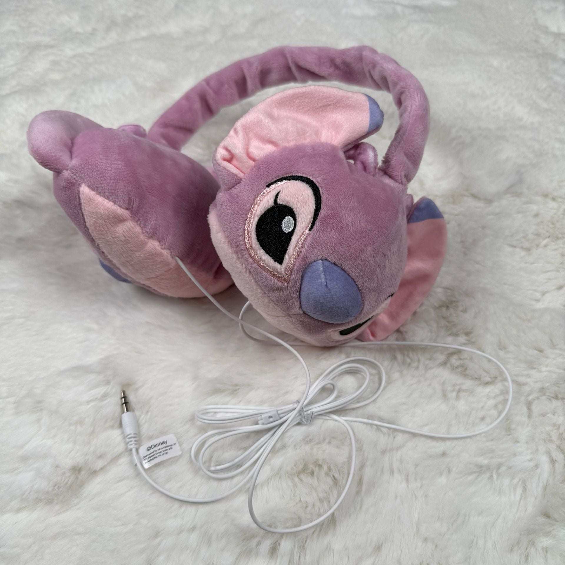 Disney Headphones | Disney Angel Plush Wired Headphones | Color: Pink | Size: Os