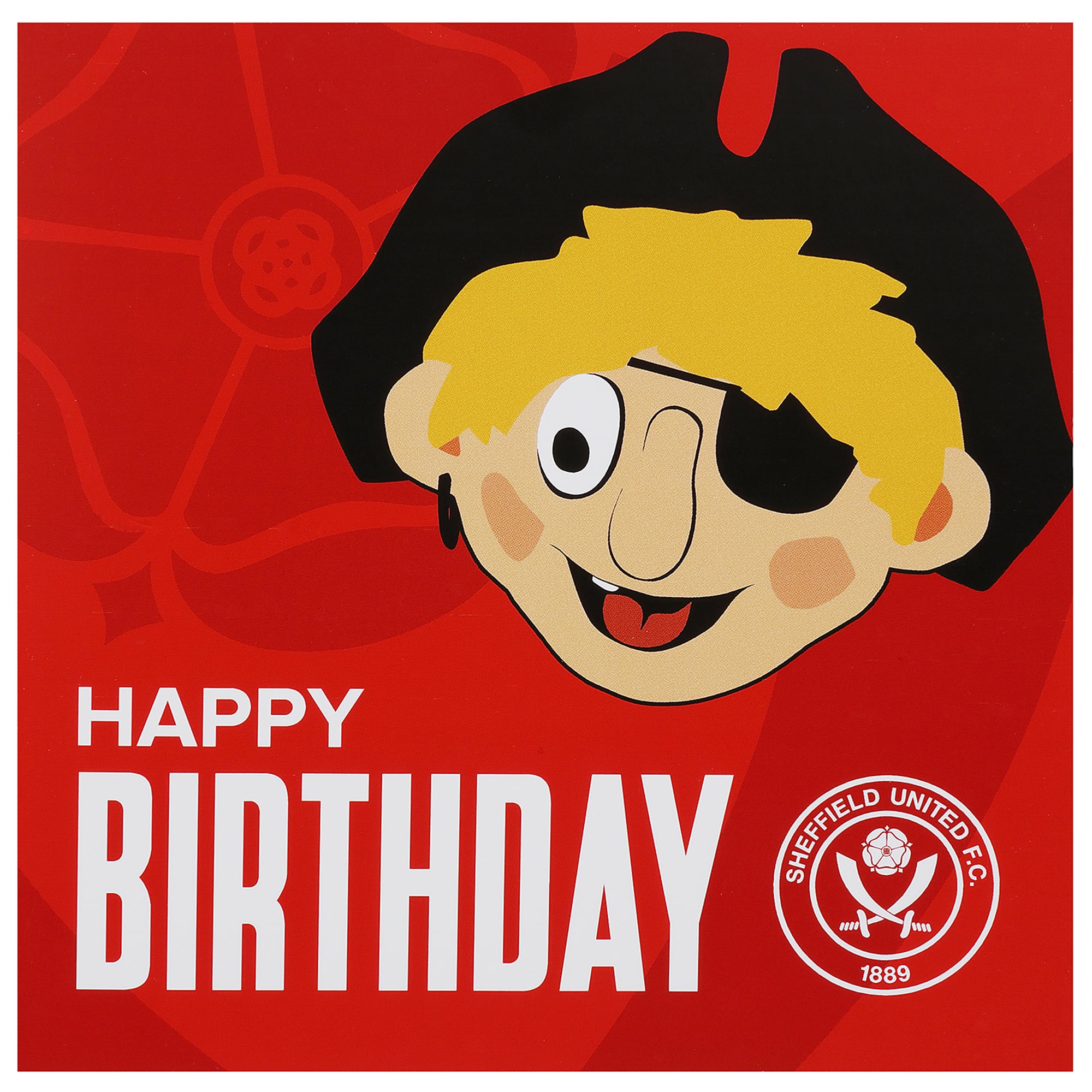 Sheffield United Maskottchen-Wappenkarte