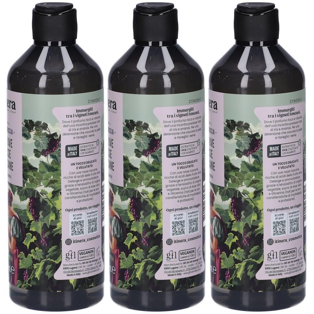 Itinera Bagnodoccia con Uve Rosse Toscane Vellutante 370ml 3x370 ml