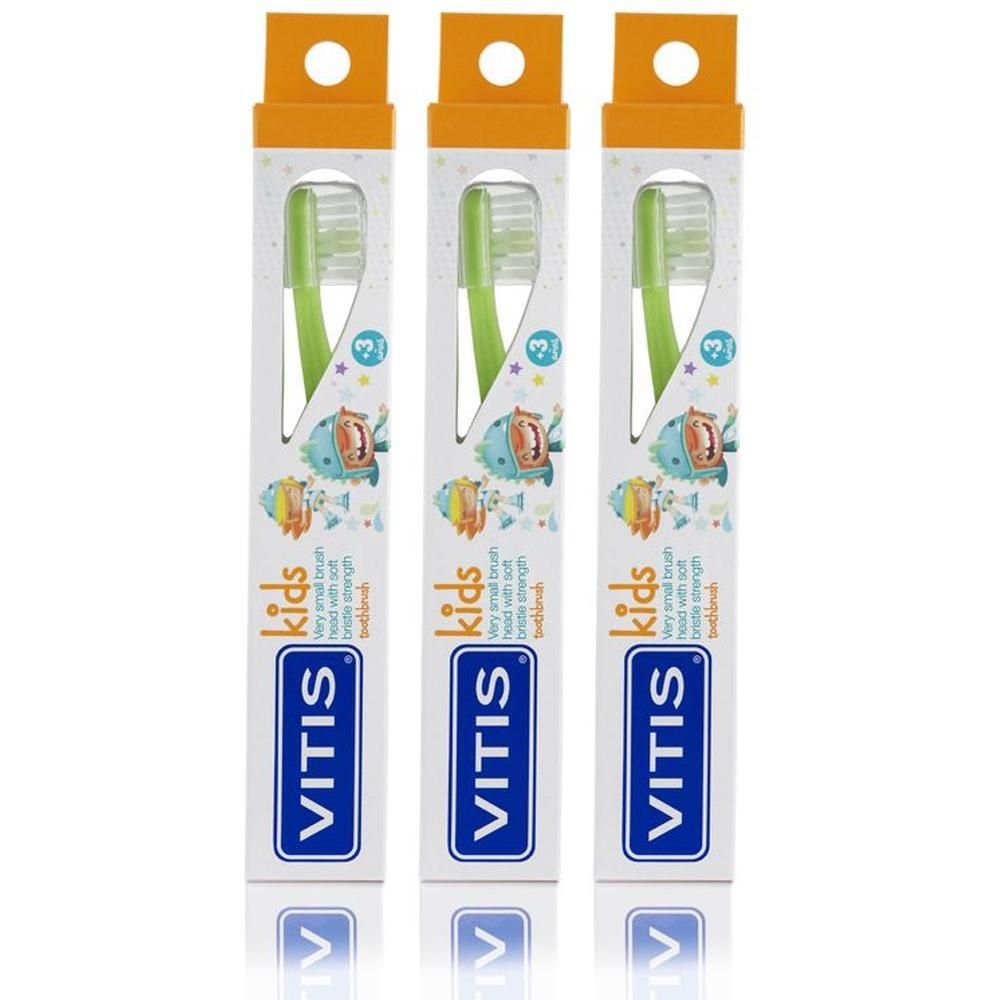 Vitis® Kids Spazzolino + Gel 3x1 pz Set combinato